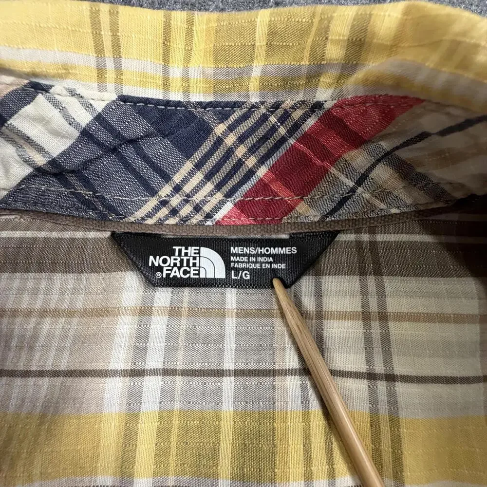 The North Face Men's Button-Up Plaid‎ Shirt Large #1180